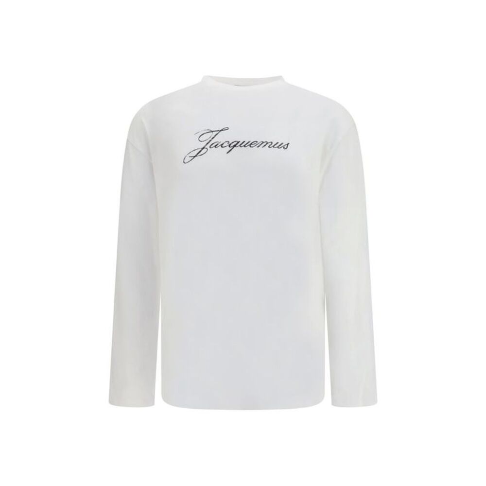 Jacquemus White Cotton Long Sleeve Men's T-Shirt